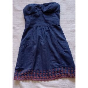 American Eagle Women's 00 Strapless Denim Mini Dress